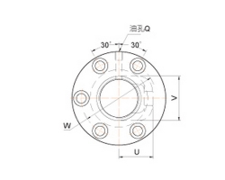 外循环管凸出型双螺帽滚珠丝杠FDVC